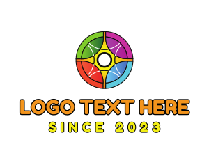 Turbine - Rainbow Circle Wheel logo design