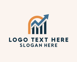 Stocks - Financial Marketing Arrow logo design