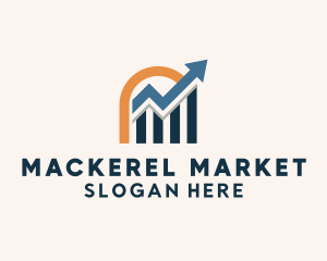 Financial Marketing Arrow  logo design