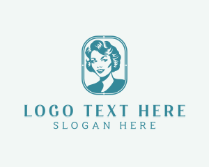 Hairstyling - Woman Salon Beauty logo design