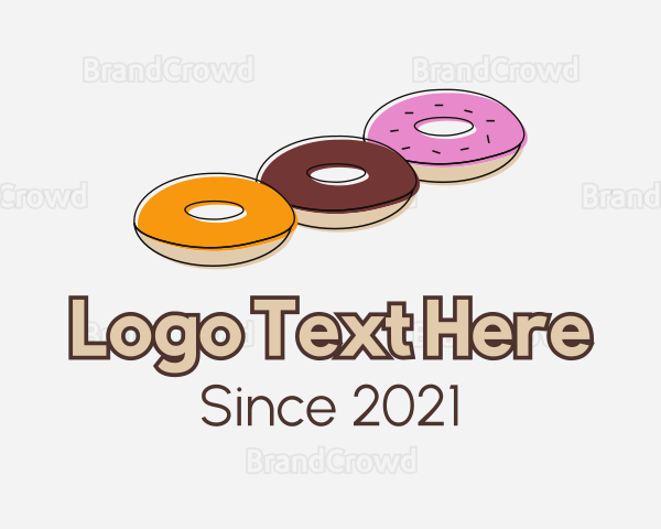 Triple Donut Snack Logo