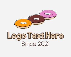 Donut - Triple Donut Snack logo design