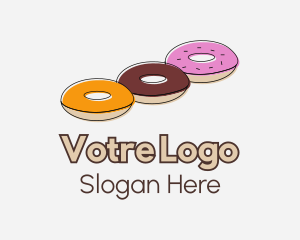 Triple Donut Snack Logo