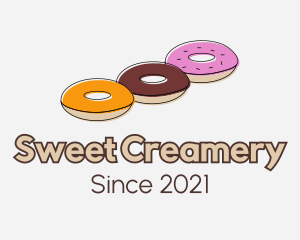 Triple Donut Snack logo design