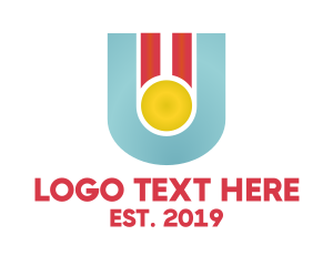 Winner - Winner Medal Letter U logo design