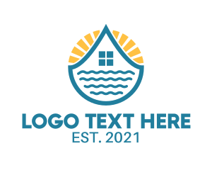 Resort - Accommodation Resort Hotel logo design