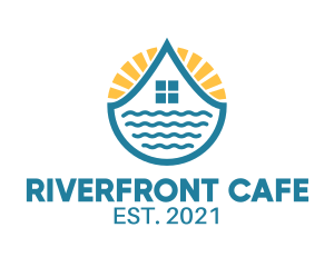 Riverside - Accommodation Resort Hotel logo design