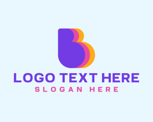 Advertising - Creative Multimedia Agency Letter B logo design