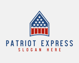 Patriotic House Residence logo design