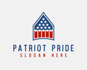 Patriotic House Residence logo design