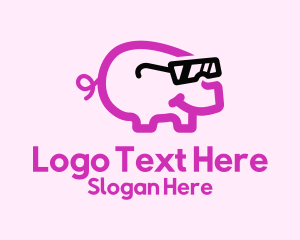 Cool - Cool Pig Sunglasses logo design