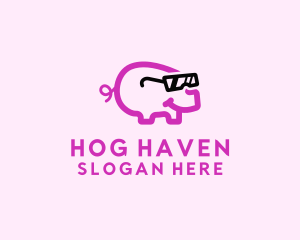 Cool Pig Sunglasses logo design