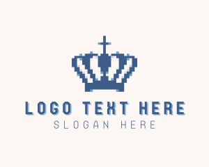 Tiara Crown Pixel Logo