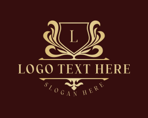 Luxurious - Royal Shield Crest logo design