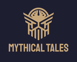 Golden Mythology God logo design