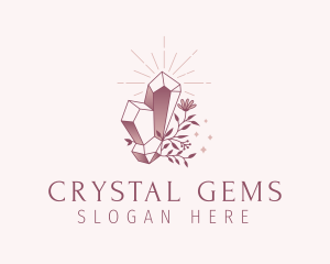 Gradient Luxe Gemstone logo design