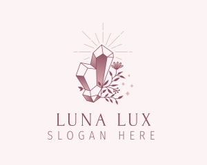 Gradient Luxe Gemstone logo design