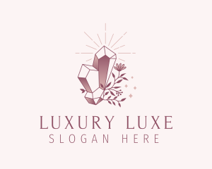 Gradient Luxe Gemstone logo design