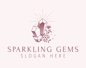 Gradient Luxe Gemstone logo design