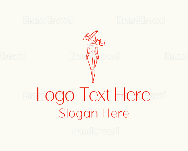 Woman Fashion Model Logo