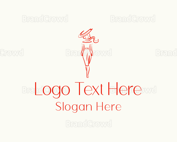 Woman Fashion Model Logo