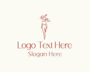 Designer - Woman Fashion Model logo design