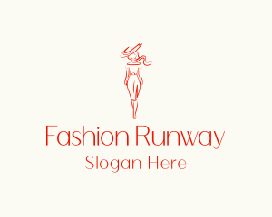 Runway - Woman Fashion Model logo design