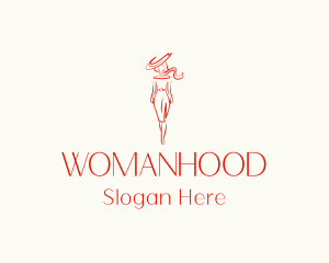 Store - Woman Fashion Model logo design