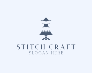 Dressmaking - Tailor Dressmaker Mannequin Couture logo design