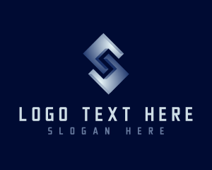 Metal - Studio Cube Letter S logo design