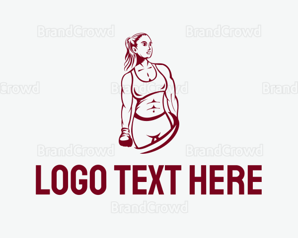 Muscle Boxer Woman Logo