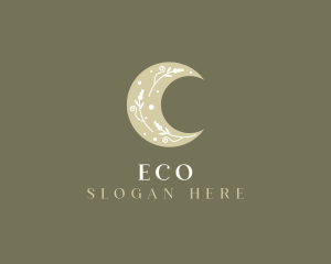 Decor - Elegant Floral Moon logo design