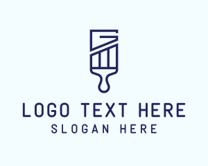 Indoor - Paintbrush Letter G logo design