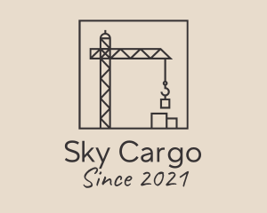 Crane Cargo Shipping logo design