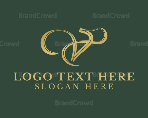 Elegant Fashion Letter V Logo