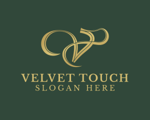 Elegant Fashion Letter V logo design