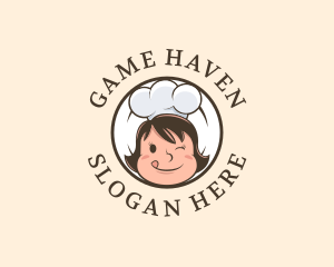 Baker - Smiling Restaurant Cook logo design