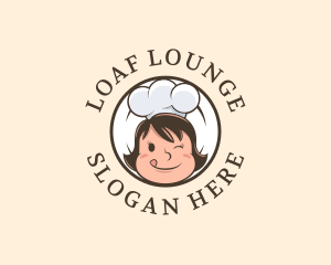 Loaf - Smiling Restaurant Cook logo design