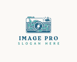 Studio Camera Leaves logo design