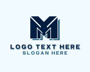 Letter M - Industrial Repair Contractor logo design