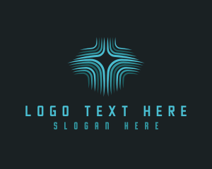 Information - Abstract Technology Circuit logo design