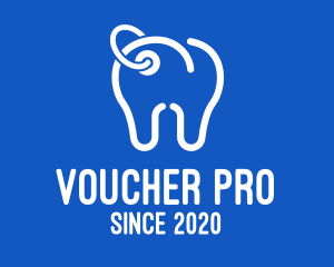 Voucher - Dental Clinic Price Tag logo design