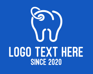 Teeth - Dental Clinic Price Tag logo design
