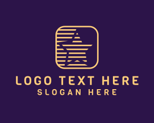 Stripes - Star Application Icon logo design