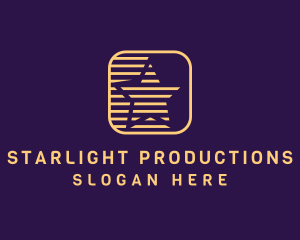 Showbiz - Star Application Icon logo design