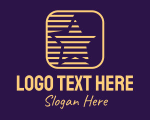 Show Business - Yellow Star Application Icon logo design