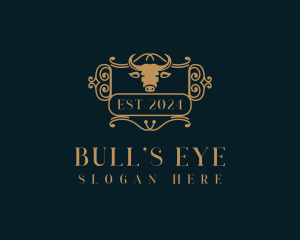 Bull Western Saloon logo design