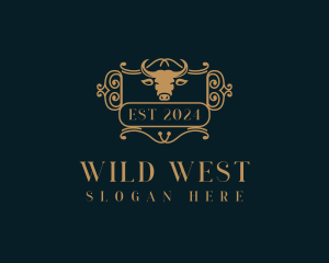 Western - Bull Western Saloon logo design