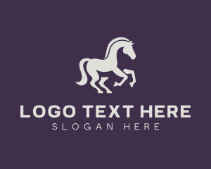 Equestrian Stallion Horse Logo