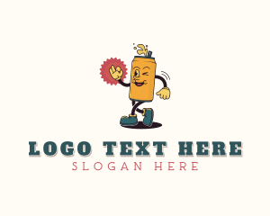 Shy - Soda Can Beverage logo design